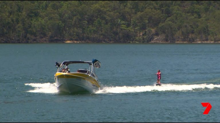 Waterskiing on Lake Moogerah