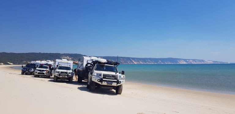 Off-road caravanning to Double Island Point