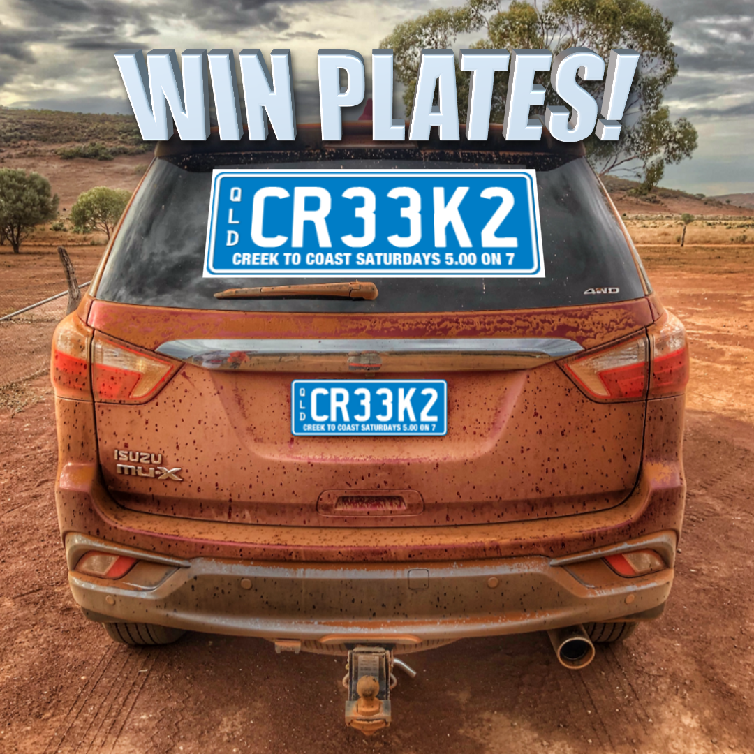 Win your own caption number plates on Creek to Coast’s Facebook page!