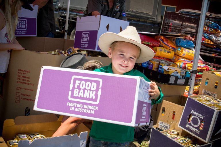 Delivering Foodbank hampers to Queensland’s drought-affected communities