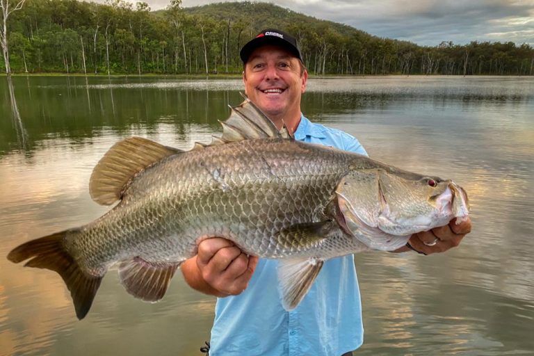 Landing Barra on Mackay’s Teemburra Dam