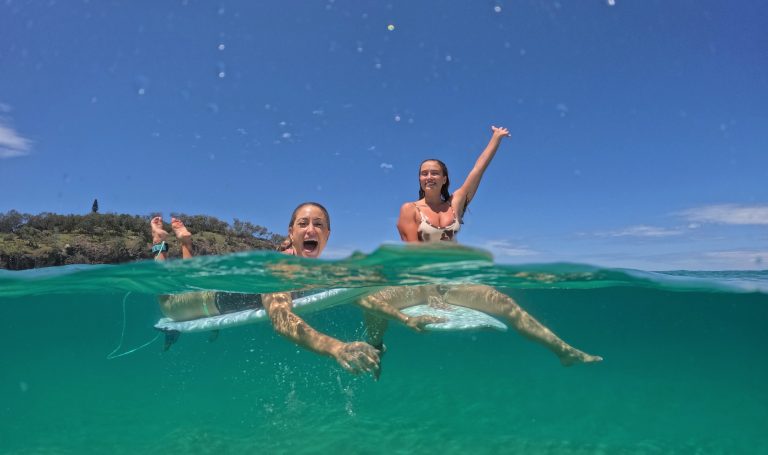 Surfing on Straddie